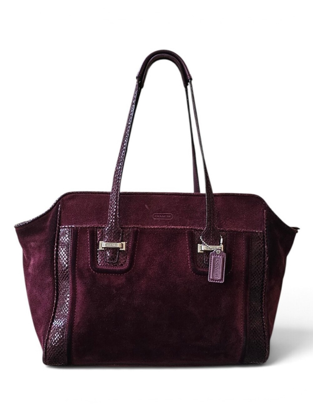Coach Taylor Alexis Suede Tote Bag